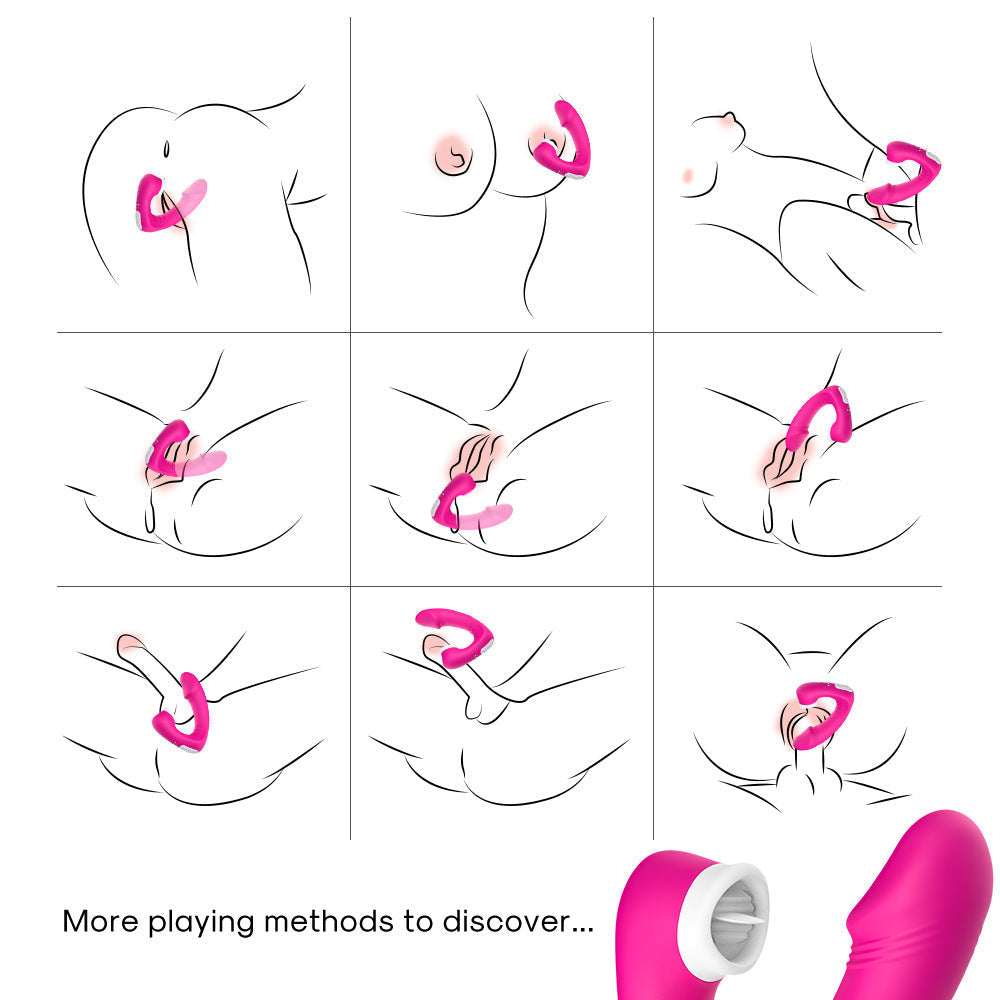 G-spot Dildo Clitoral Licking Vibrator