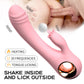 10 Frequency Heating Rabbit Vibrator & Clit Stimulation