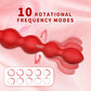 10 Rotating Twist and Vibrating Beads Anal Butt Plug