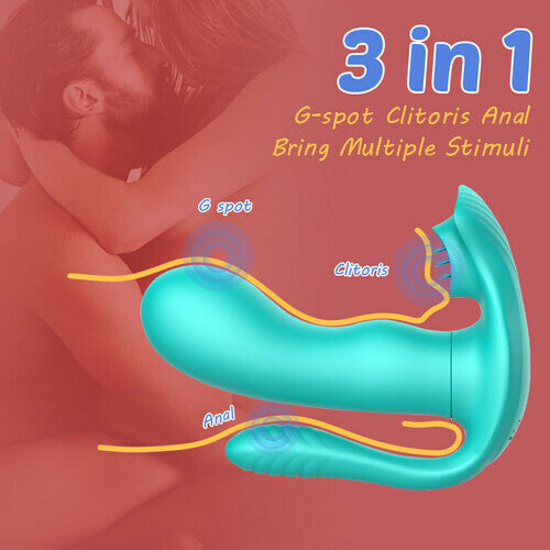 3 In 1 Anal Vibrator Butt Plug With 9 Frequency Vibration.