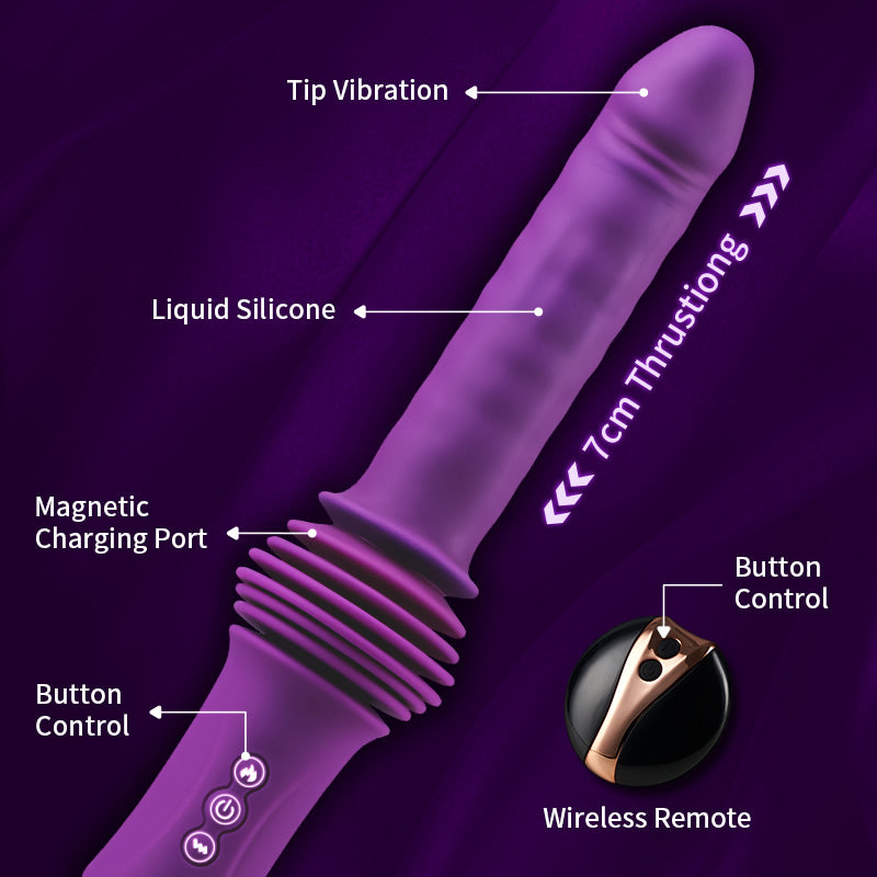 Powerful 3-IN-1 Heating Thrusting Vibrating Dildo