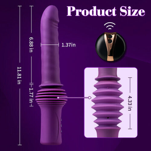 Powerful 3-IN-1 Heating Thrusting Vibrating Dildo