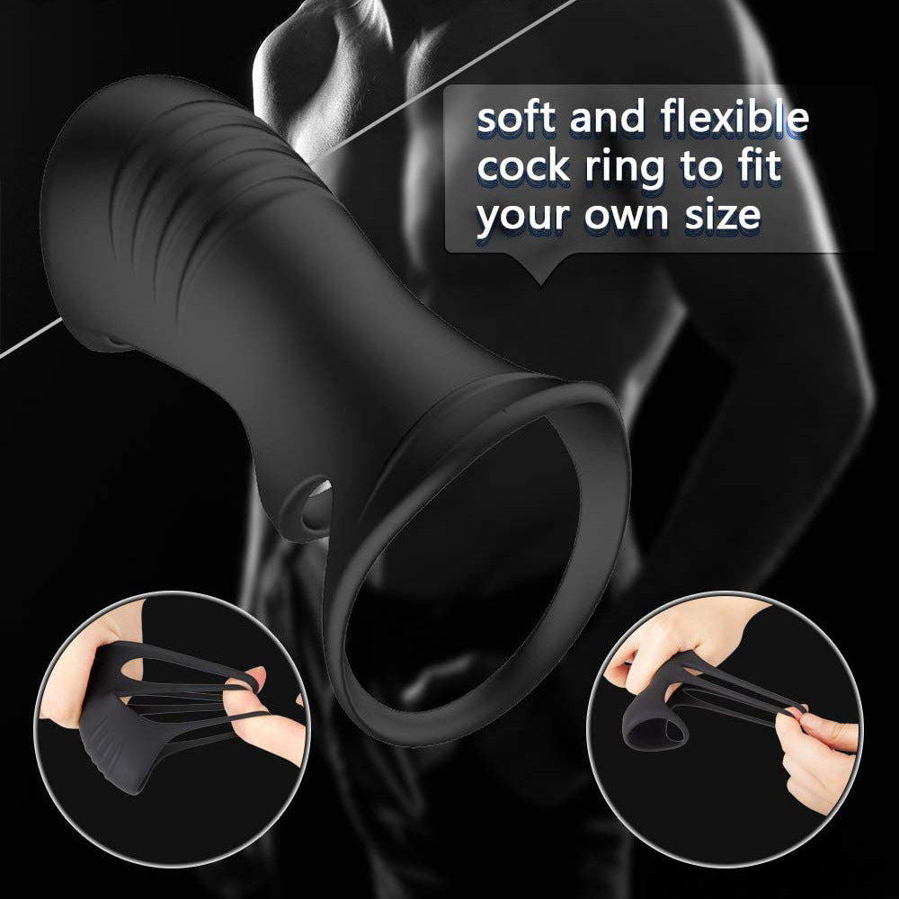 Three G-spot Lock Sperm Penis Cage Cock Ring.