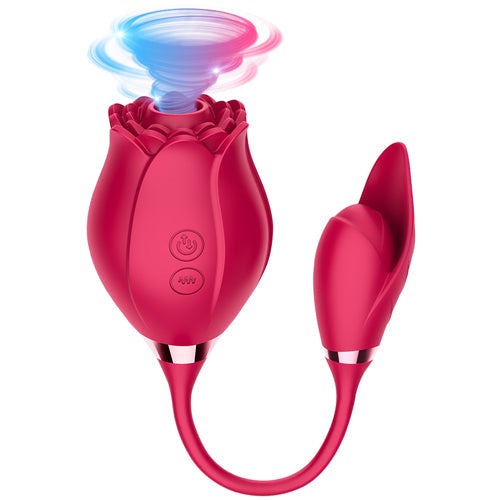 Mermaid Rose Sucking Vibrator with Love Egg Vibe.