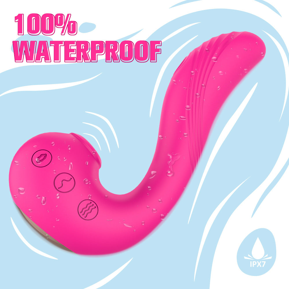 10 Vibrating 5 Flapping Sucking Clitoral Licking and G Spot Vibrator