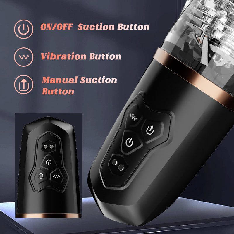 5 Sucking 10 Vibrating 2 Vibrating Eggs Transparent Masturbation Cup