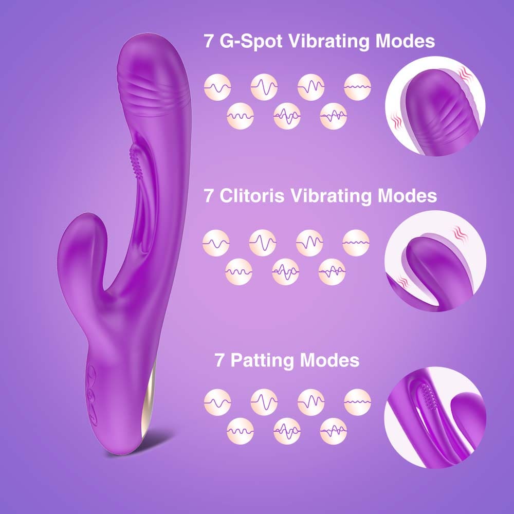 7 Tongue Flapping 7 Vibration G Spot Rabbit Vibrator