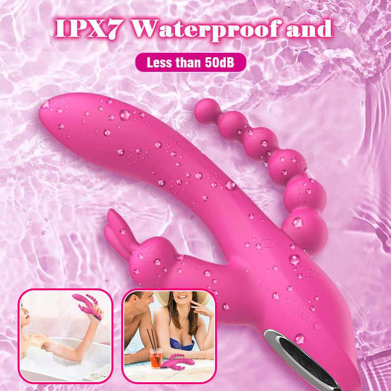 7 Vibrating Modes Rabbit G-Spot Stimulator Anal Dildo Vibrator