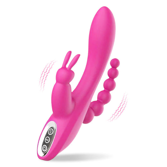 7 Vibrating Modes Rabbit G-Spot Stimulator Anal Dildo Vibrator