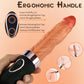 7 Wriggling 9 Vibrating Heating Vaginal Anal Vibrator Lifelike Dildo