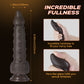 8 Inch Suction Cup Thrusting Vibration Realistic Dildo