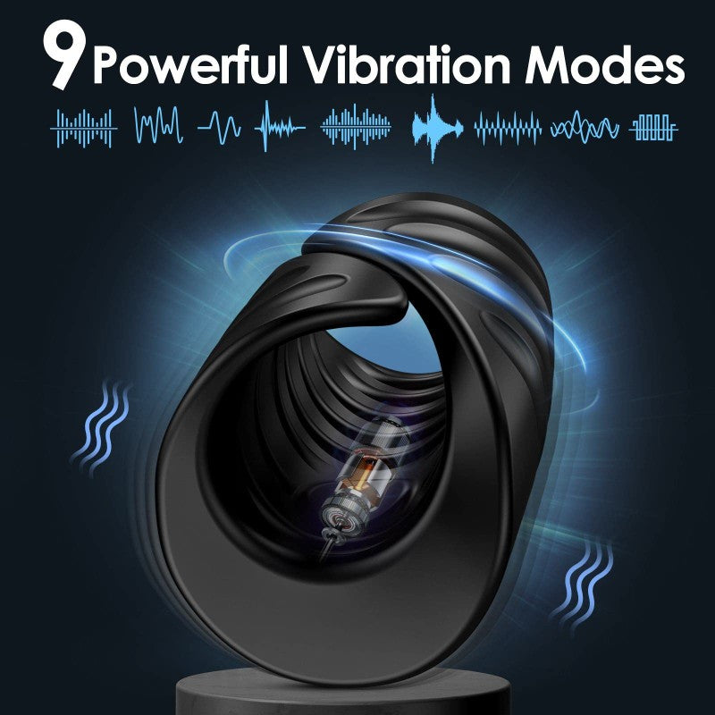 App Control 9 Modes Penis Training Vibrator Glans Trainer Stimulator