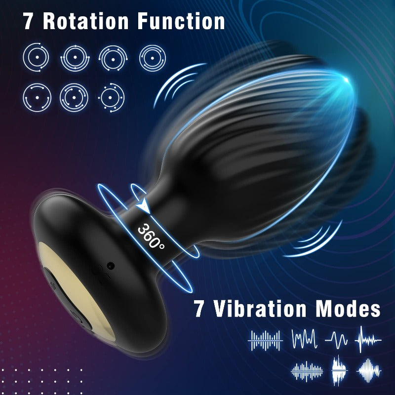 7 Vibration 7 Rotation Anal Plug Prostate Massager