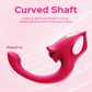 Curved G-Spot Vibrator & Mouth Tapping Clitoral Stimulator