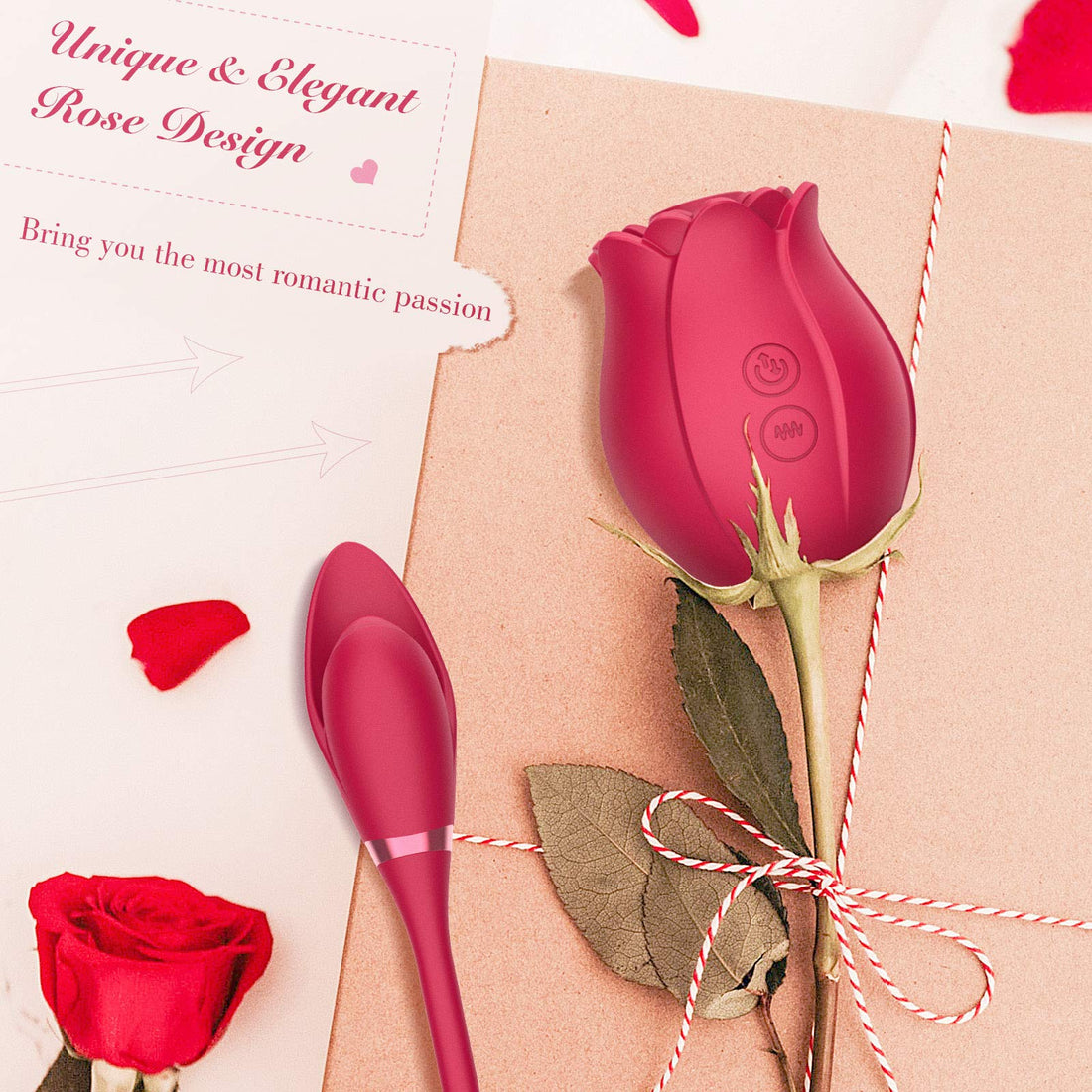 Mermaid Rose Sucking Vibrator with Love Egg Vibe.