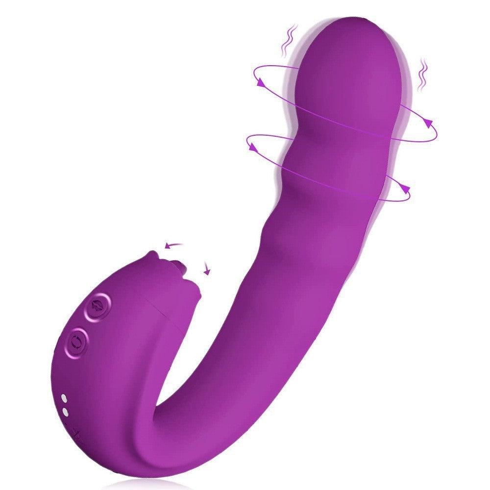 G Spot Vibrator With Rotating Head & Vibrating Tongue