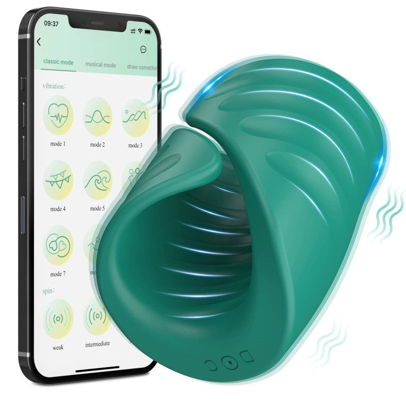 App Control 9 Modes Penis Training Vibrator Glans Trainer Stimulator