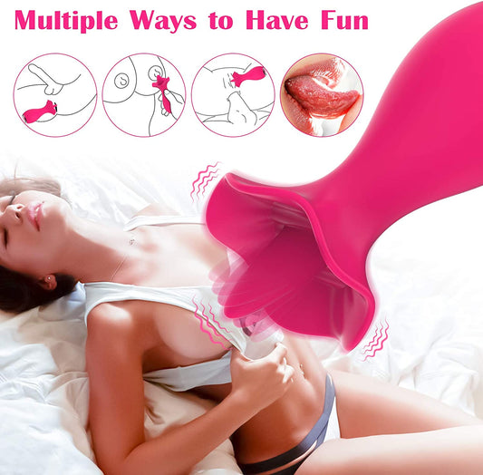 Flower-Tongue Licking Rose Vibrator.