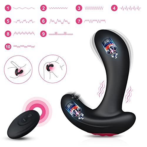 Remote Control Inflatable Butt Plug Anal Vibrator Prostate Massager