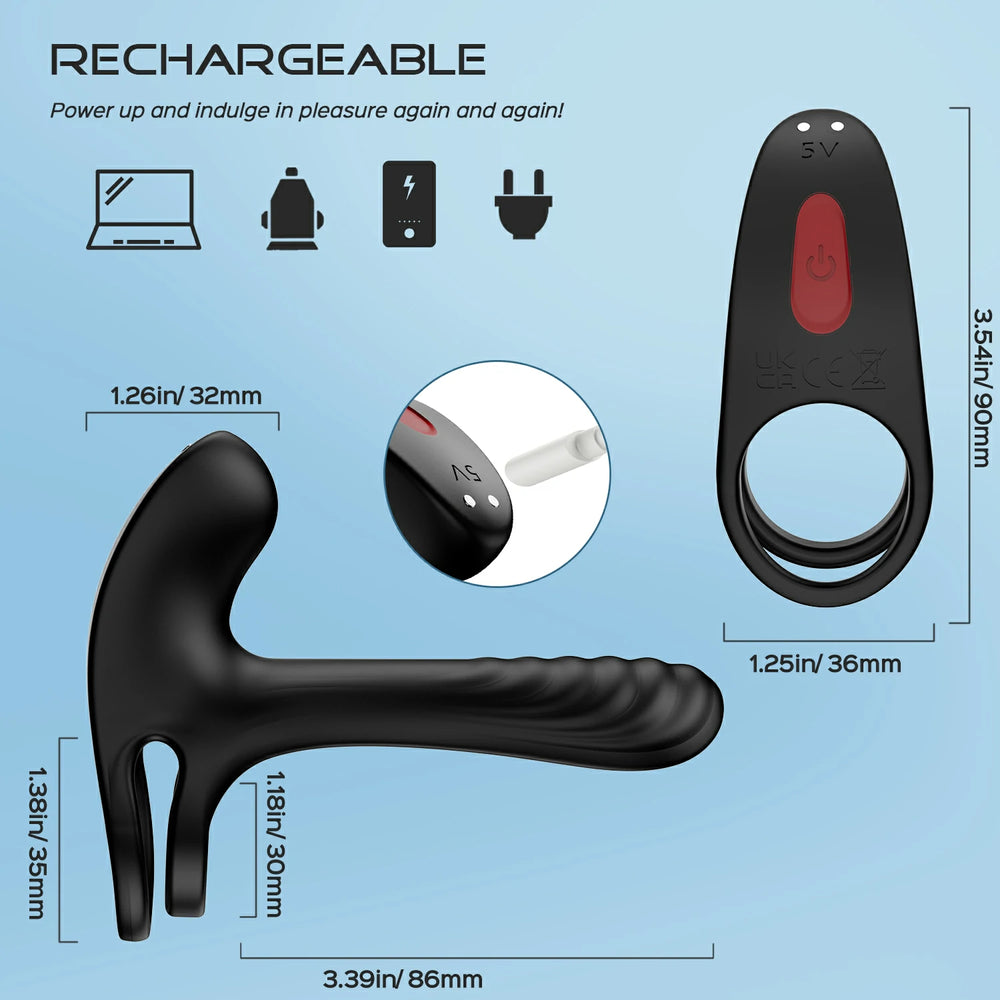 Remote Insertable Vibrating Cock Ring