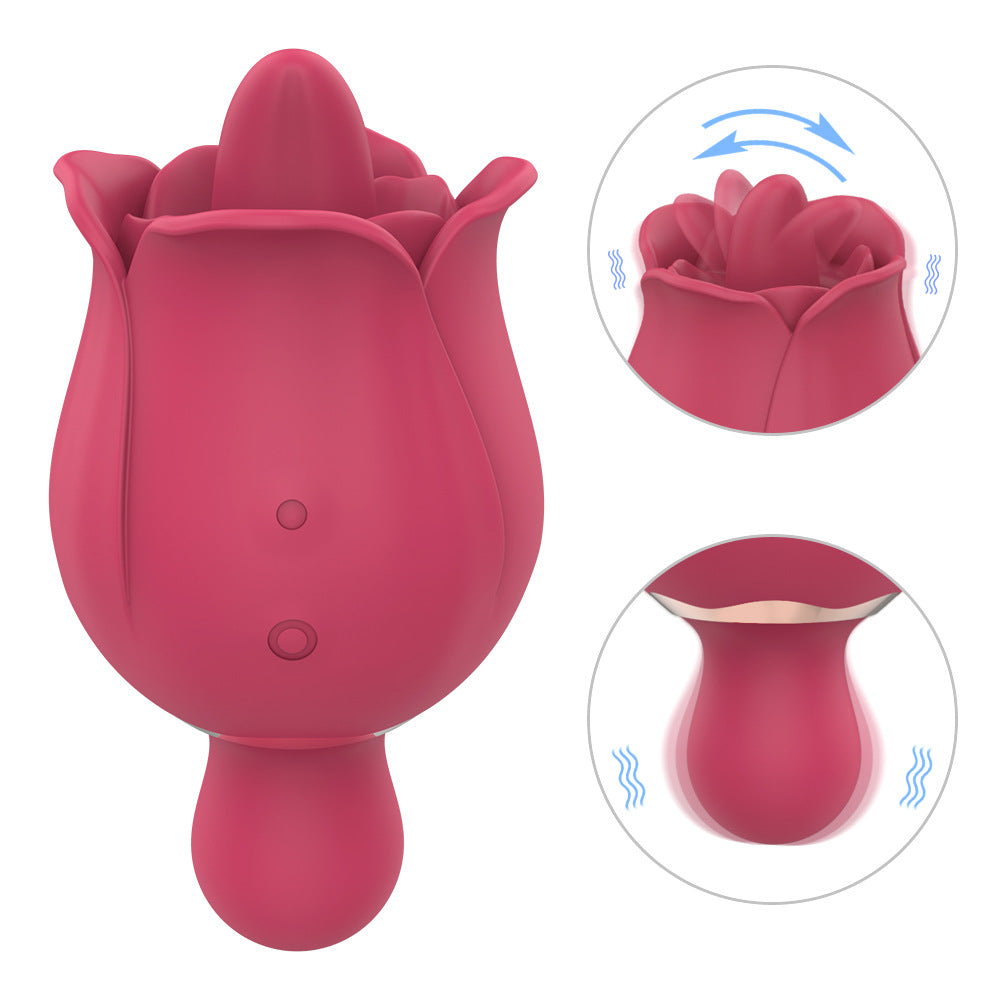 9 Licking Modes & 9 Powerful Vibration Rose Toy