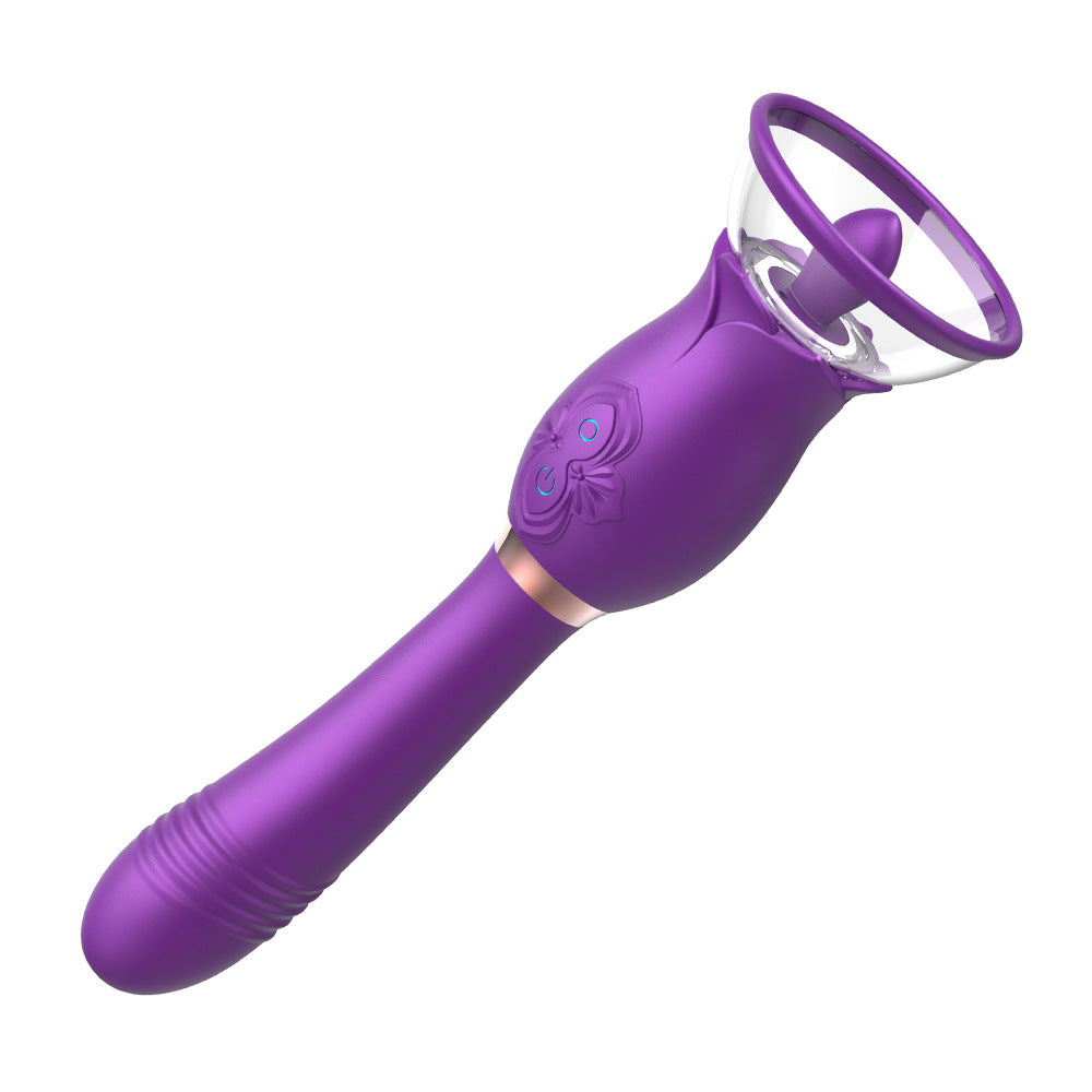 3 In 1 Quick Pleasure Vibrator Stimulator with Sucking Cups